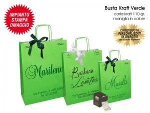 BUSTE IN CARTA KRAFT VERDE  